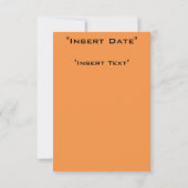 Invitation Chasse Lune (Dos)