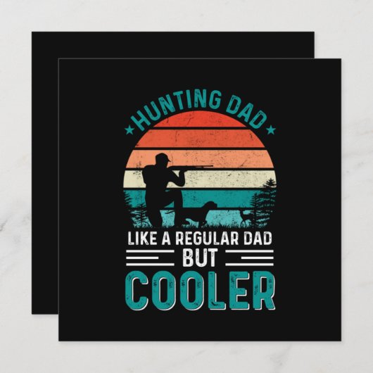 Invitation Chasse papa (Devant / Derrière)