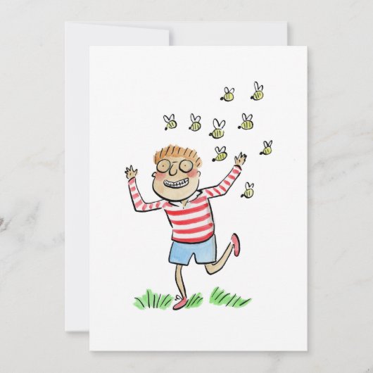 Invitation Chasse par abeilles (Devant)