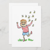 Invitation Chasse par abeilles (Devant / Derrière)