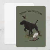 Invitation Chasse réussie (Devant / Derrière)