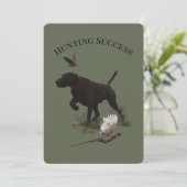 Invitation Chasse réussie (Debout devant)