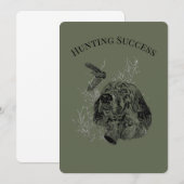 Invitation Chasse réussie (Devant / Derrière)