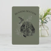 Invitation Chasse réussie (Debout devant)