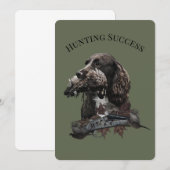 Invitation Chasse réussie (Devant / Derrière)