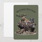 Invitation Chasse réussie (Devant / Derrière)