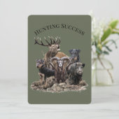 Invitation Chasse réussie (Debout devant)