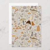 Invitation Chasseur de champignons Champignons de milieu de s (Devant / Derrière)