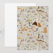 Invitation Chasseur de champignons champignons milieu de sièc (Devant / Derrière)