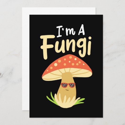 Invitation Chasseur De Champignons Je Suis Un Champion (Devant / Derrière)