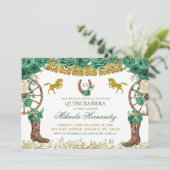 Invitation Chasseur vert occidental Charra Mis Quince Paysage (Debout devant)