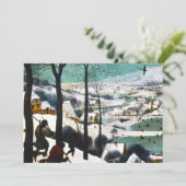 Invitation Chasseurs dans le paysage enneigé Pieter Bruegel (Debout devant)