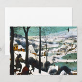 Invitation Chasseurs dans le paysage enneigé Pieter Bruegel (Devant / Derrière)