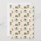 Invitation Chasseurs de trésors Pirate Anniversaire (Dos)