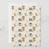 Invitation Chasseurs de trésors Pirate Anniversaire (Dos)