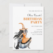 Invitation Chat à sorcière (Devant)