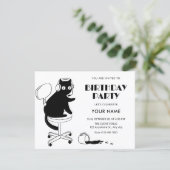 Invitation Chat amusant (Debout devant)