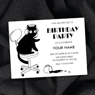 Invitation Chat amusant