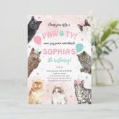 Invitation Chat Anniversaire Pawty (Debout devant)