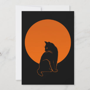 INVITATION CHAT AU CLAIR DE LUNE