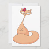 Invitation Chat avec Fleur Cute Kawaii Kitty (Devant)