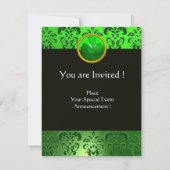 INVITATION CHAT AVEC LA BIÈRE IRLANDAISE VERTE ST PATRICK'S D (Dos)