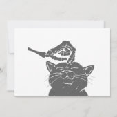 Invitation Chat avec main de squelette humain - Choisissez la (Dos)