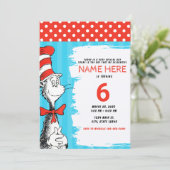 Invitation Chat avec un thème Casquette Fête d'anniversaire p (Debout devant)