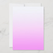 Invitation Chat brillant Whimsical, yeux bleu long queue art (Dos)