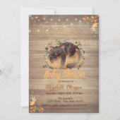 Invitation Chat, Citrouille, Éclairage à cordes, Baby shower  (Devant)