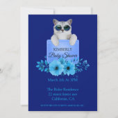 Invitation Chat Cool Sur Le Baby shower De Poche (Devant)