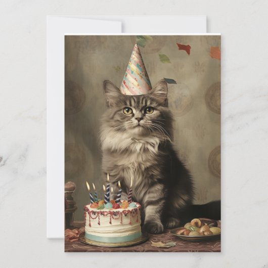 Invitation Chat d'anniversaire (Devant)