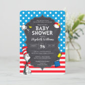 Invitation Chat dans le Baby shower de tableau de bord Casque (Debout devant)