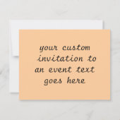 Invitation Chat de Kitty sans enfant (Dos)