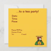 Invitation Chat de la reine des coeurs (Dos)