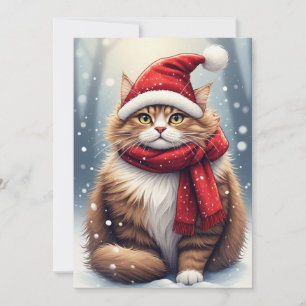 Invitation Chat de la saison des fêtes
