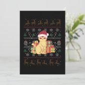 Invitation Chat de Noël Cadeau de Noël Laid (Debout devant)