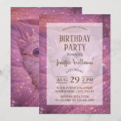 Invitation Chat de princesse gâtée en train de texter au lit (Devant / Derrière)