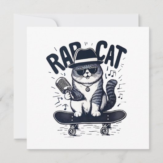 Invitation Chat de rap Harmonie (Devant)