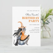 Invitation Chat de sorcière  (Debout devant)