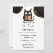 Invitation Chat d'Halloween Chapitre suivant 11e anniversaire (Devant)