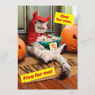 Invitation Chat Diable Grincheux