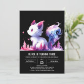 Invitation Chat doux numérique anniversaire (Debout devant)