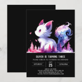 Invitation Chat doux numérique anniversaire (Devant / Derrière)