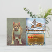 Invitation Chat drôle avec lunettes (Debout devant)