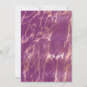 Invitation Chat drôle Cassis rose marbre or Quinceañera (Dos)