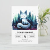 Invitation Chat enchanté mignon Anniversaire (Debout devant)