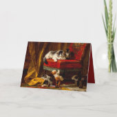 Invitation Chat et chatons jouant avec une chaise (Dos)