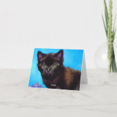 Invitation Chat et fleurs de Van Gogh (Dos)