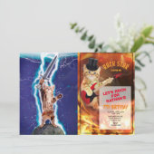 Invitation Chat guerrier tonnerre (Debout devant)